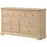 Romford Oak 3+4 Drawer Chest - Pale Oak