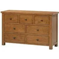 Rustic Oak 3+4 Drawer Chest - Natural