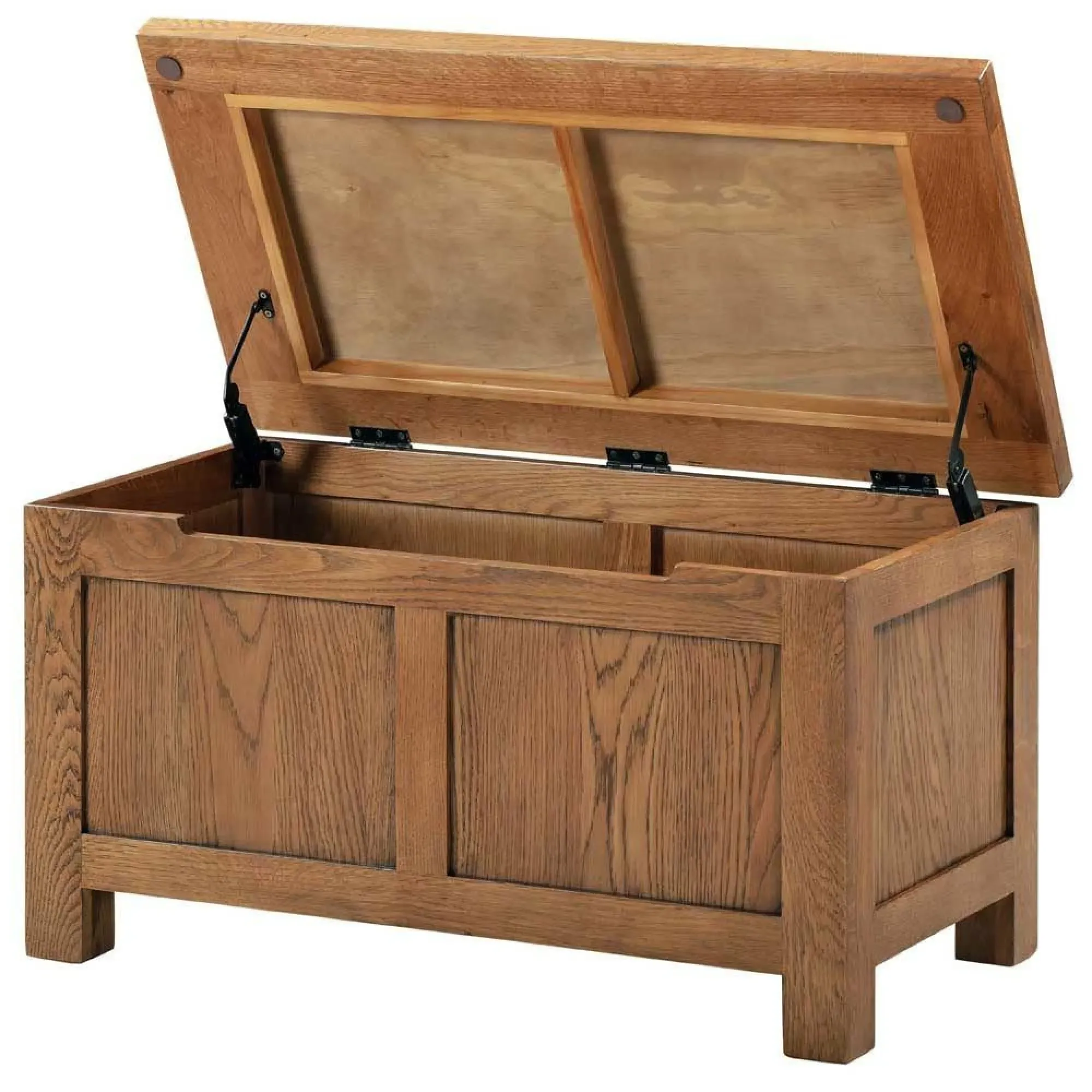 Rustic Oak Blanket Box - Oak