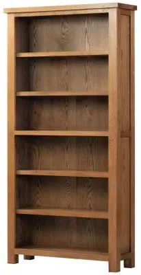 Rustic Oak Tall Bookcase - Oak image