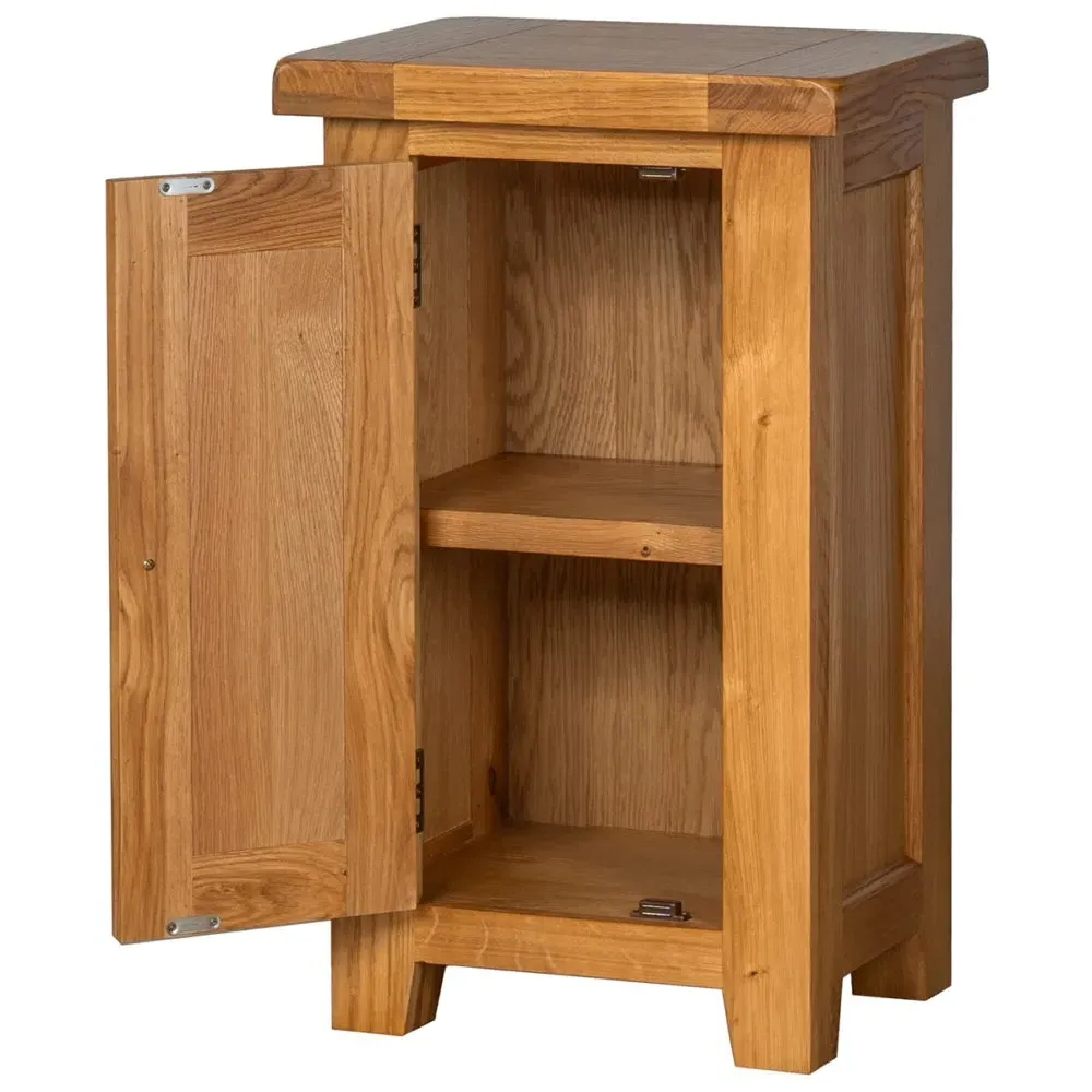 Somer Oak 1 Door Hall Cabinet - Wax, Oak
