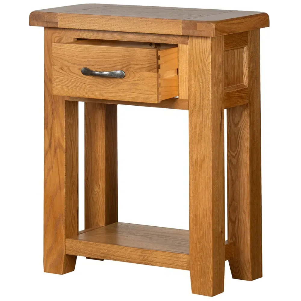 Somer Oak 1 Drawer Console Table - Oak