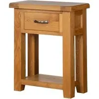 Somer Oak 1 Drawer Console Table - Oak