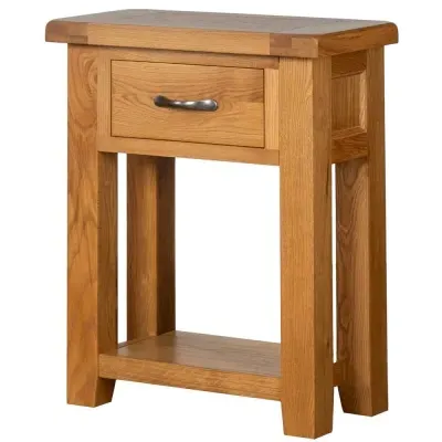 Somer Oak 1 Drawer Console Table - Oak