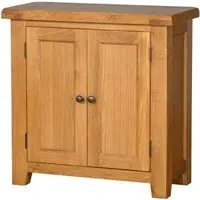 Somer Oak 2 Door Small Cabinet - Wax