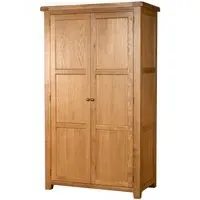 Somer Oak 2 Door Wardrobe - Wax