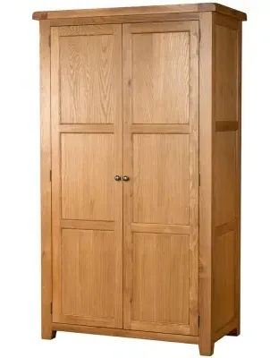 Somer Oak 2 Door Wardrobe - Wax