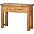 Somer Oak 2 Drawer Console Table - Wax