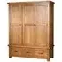 Somer Oak 3 Door Triple Wardrobe - Wax