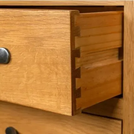 Somer Oak 3 Drawer Compact Bedside Cabinet - Wax