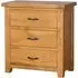 Somer Oak 3 Drawer Small Chest - Wax