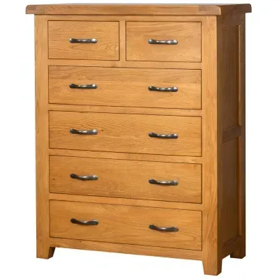 Somer Oak 4+2 Drawer Chest - Wax image