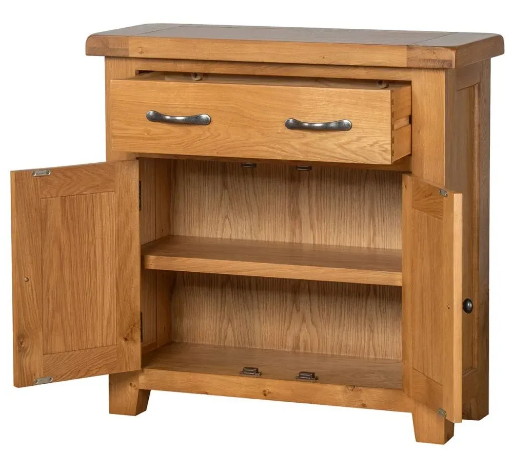 Somer Oak 80cm 2 Door Sideboard - Wax