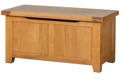 Somer Oak Blanket Box - Wax image