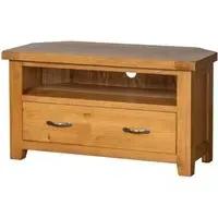 Somer Oak Corner TV Unit - Wax