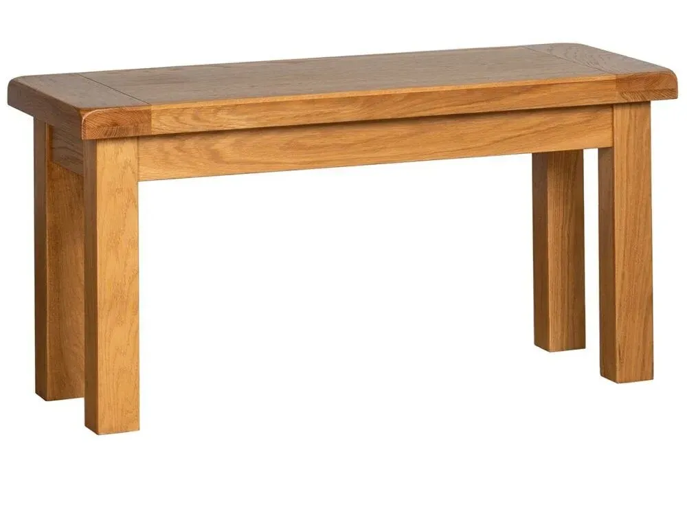Somer Oak Dining Bench - Wax