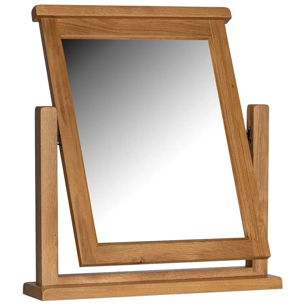 Somer Oak Dressing Mirror - Wax