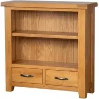 Somer Oak Low Bookcase - Wax, Oak