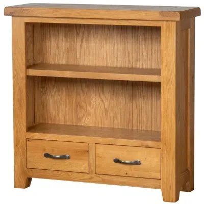 Somer Oak Low Bookcase - Wax, Oak image