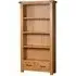 Somer Oak Wide Bookcase - Wax