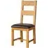 Somerset Oak Ladder Back Dining Chair Set - Wax