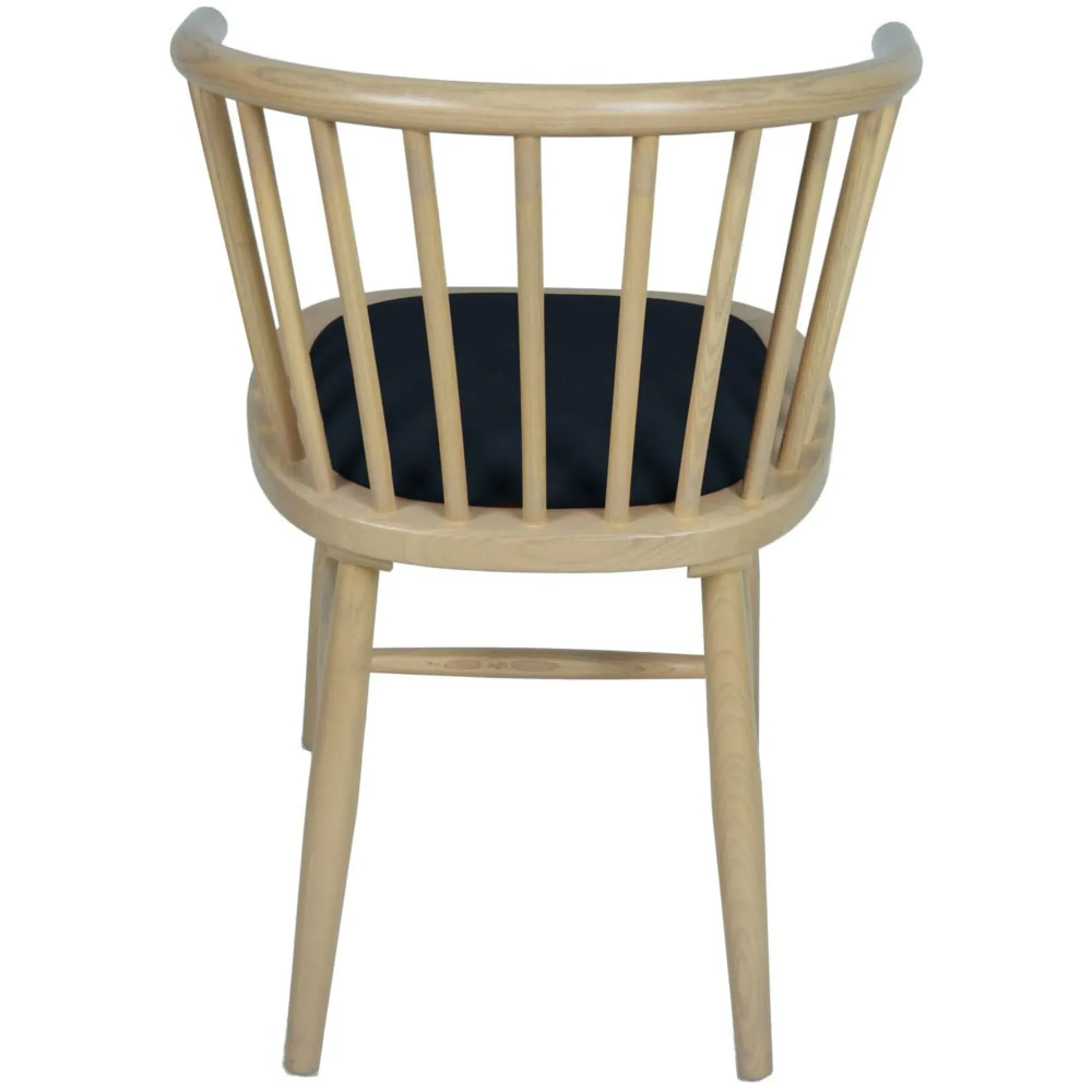 Twyford Curved Dining Chair Set of 2 - Dark Grey, Oak