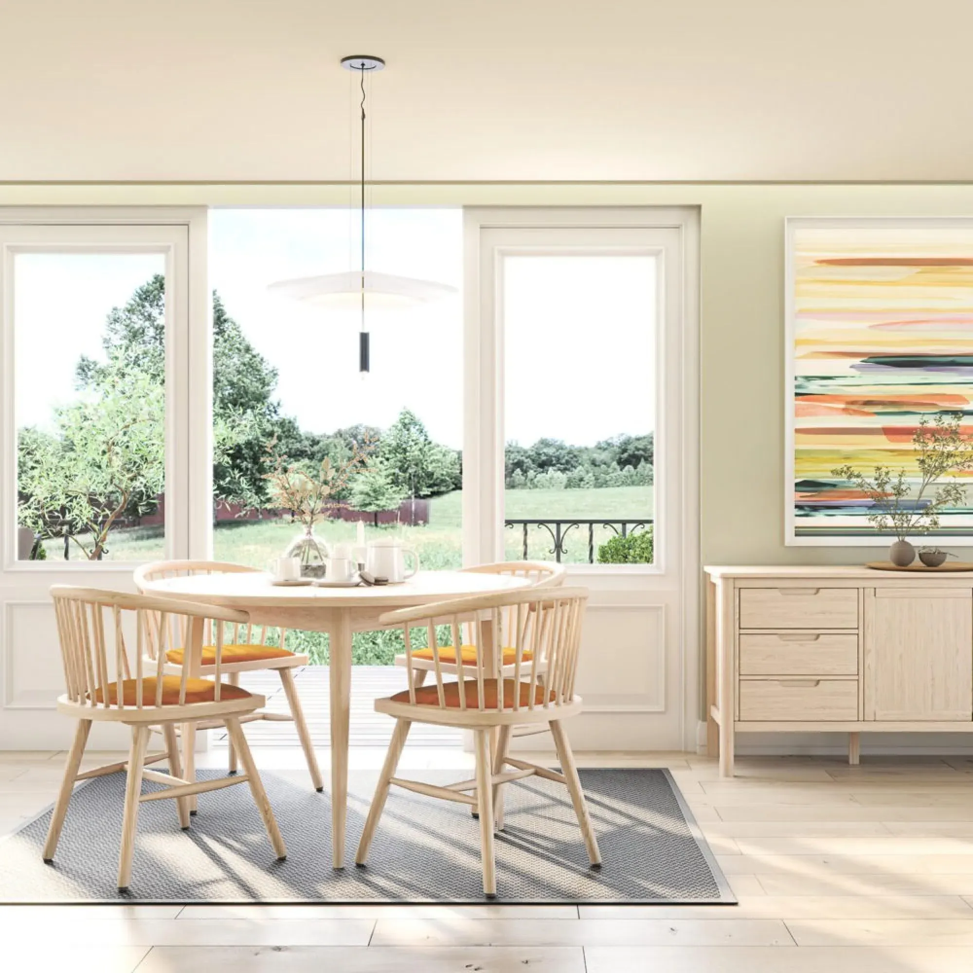 Twyford Curved Dining Chair Set of 2 - Mustard