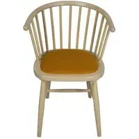 Twyford Curved Dining Chair Set of 2 - Mustard