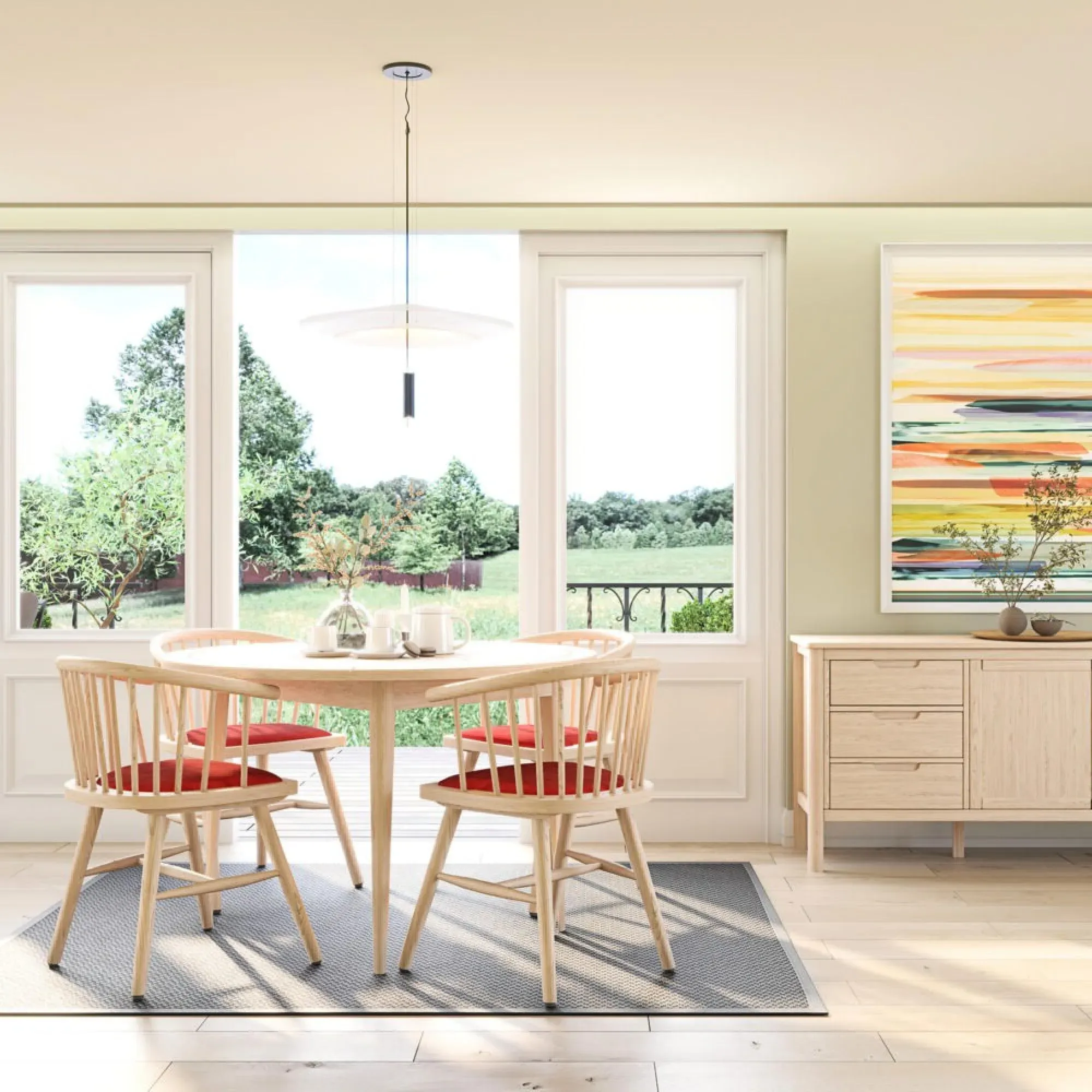 Twyford Curved Dining Chair Set of 2 - Rust