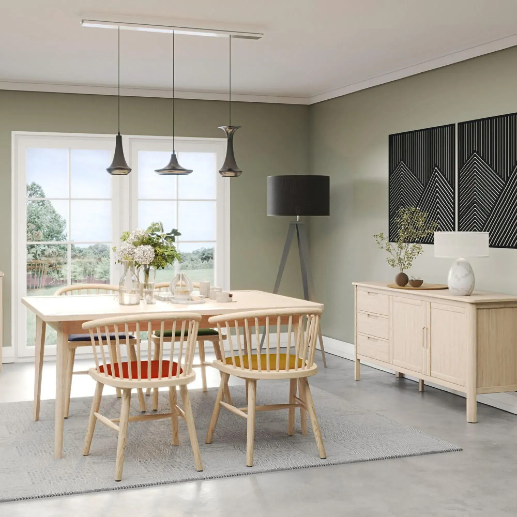 Twyford Curved Dining Chair Set of 2 - Rust