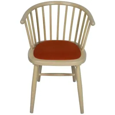 Twyford Curved Dining Chair Set of 2 - Rust