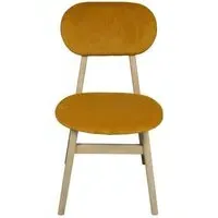 Twyford Dining Chair Set of 2 - Mustard