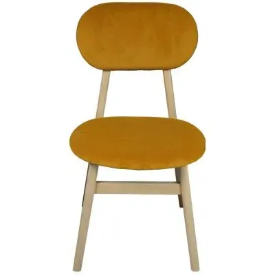 Twyford Dining Chair Set of 2 - Mustard