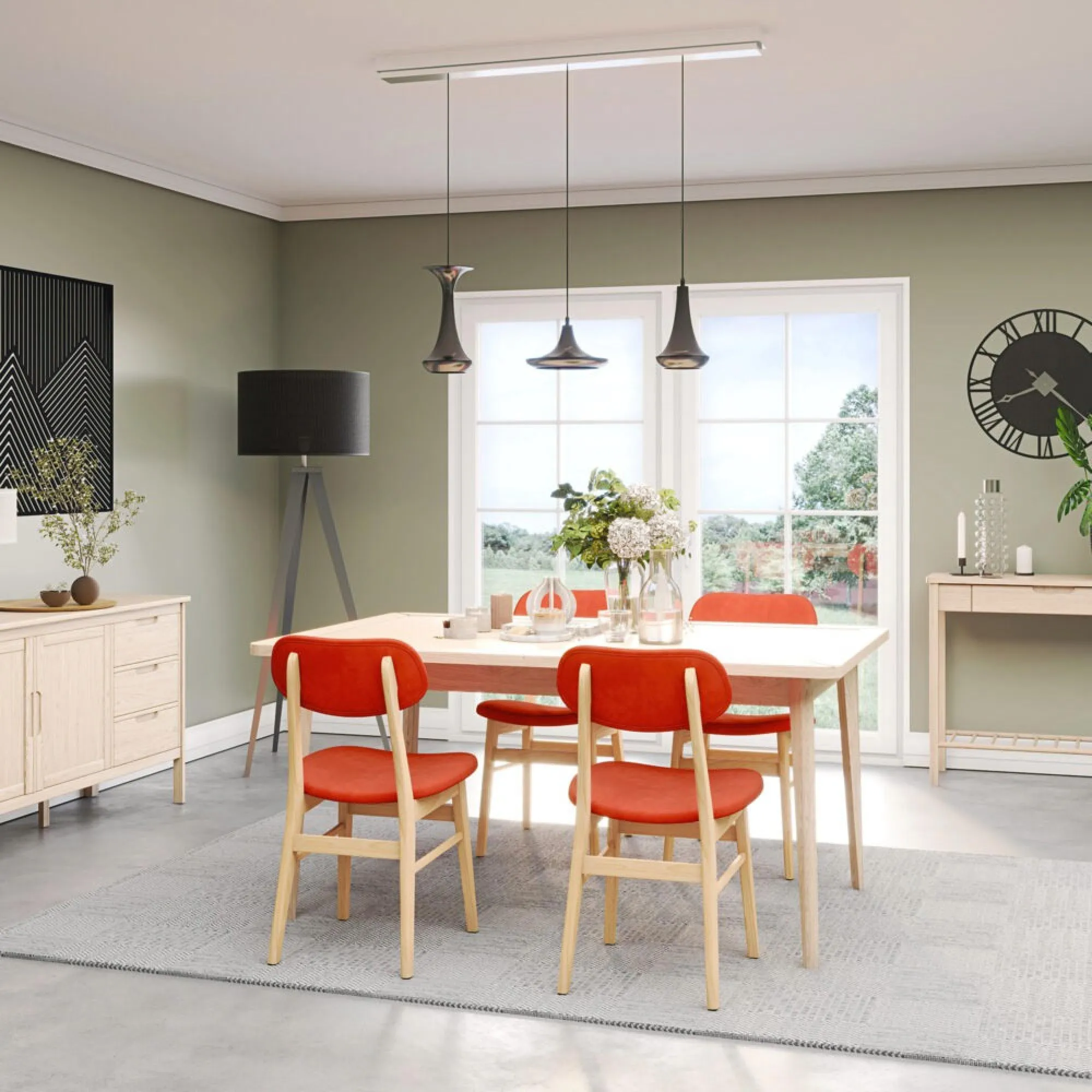 Twyford Dining Chair Set of 2 - Rust