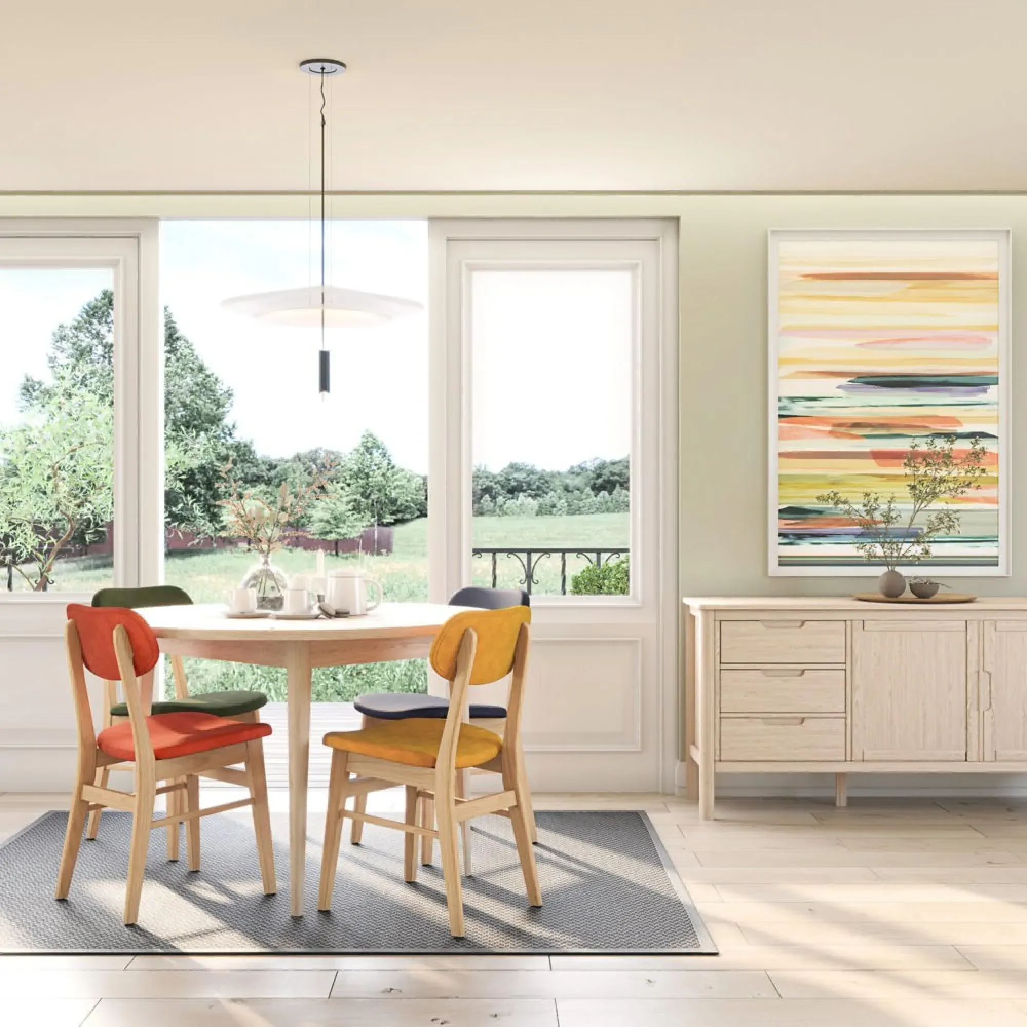 Twyford Dining Chair Set of 2 - Rust