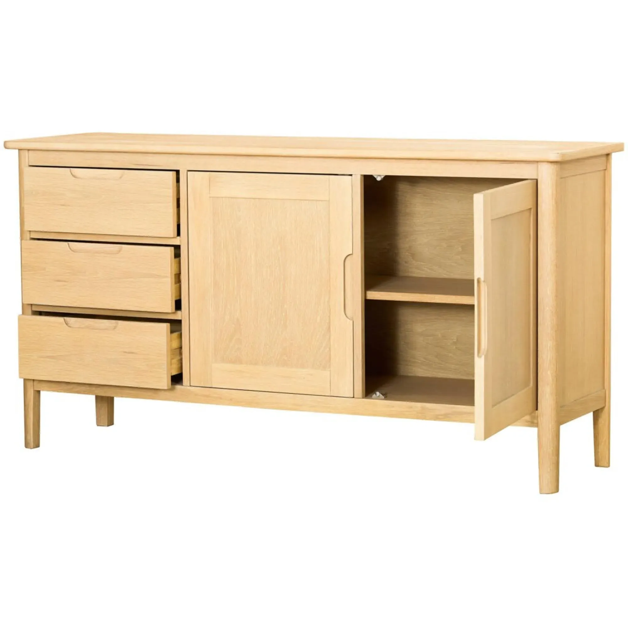 Twyford Oak 150cm 2 Door Sideboard - Pale Oak