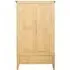 Twyford Oak 2 Door 1 Drawer Double Wardrobe - Pale Oak