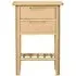 Twyford Oak 2 Drawer Bedside Cabinet - Pale Oak