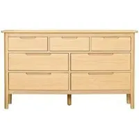 Twyford Oak 3+4 Drawer Wide Chest - Pale Oak