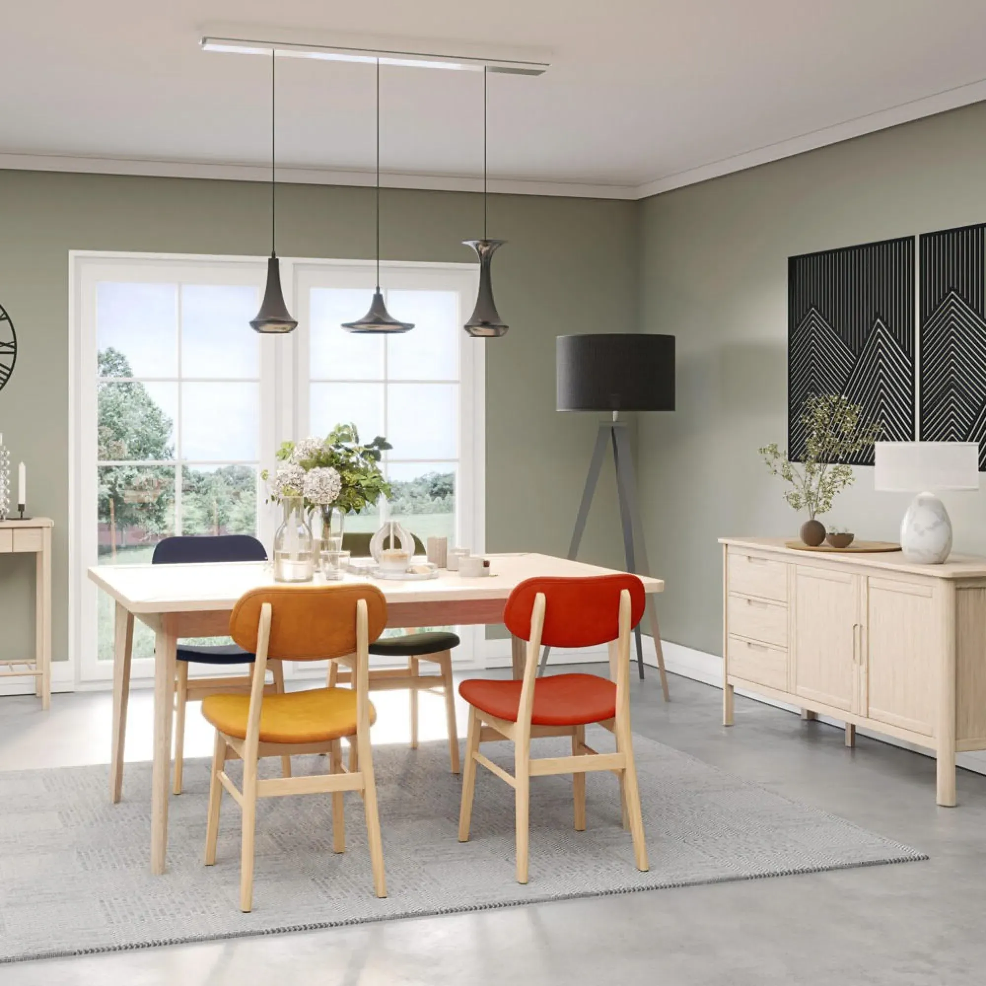 Twyford Oak 4-6 Seater Extending Dining Table - Pale Oak