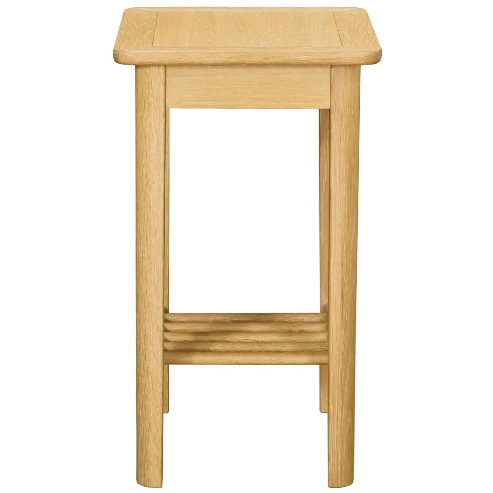 Twyford Oak Lamp Table with Shelf - Pale Oak