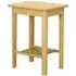 Twyford Oak Lamp Table with Shelf - Pale Oak