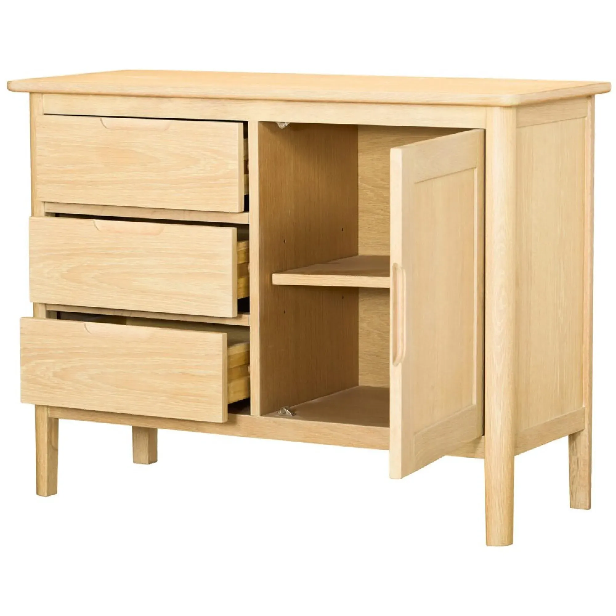 Twyford Oak Medium Sideboard - Pale Oak