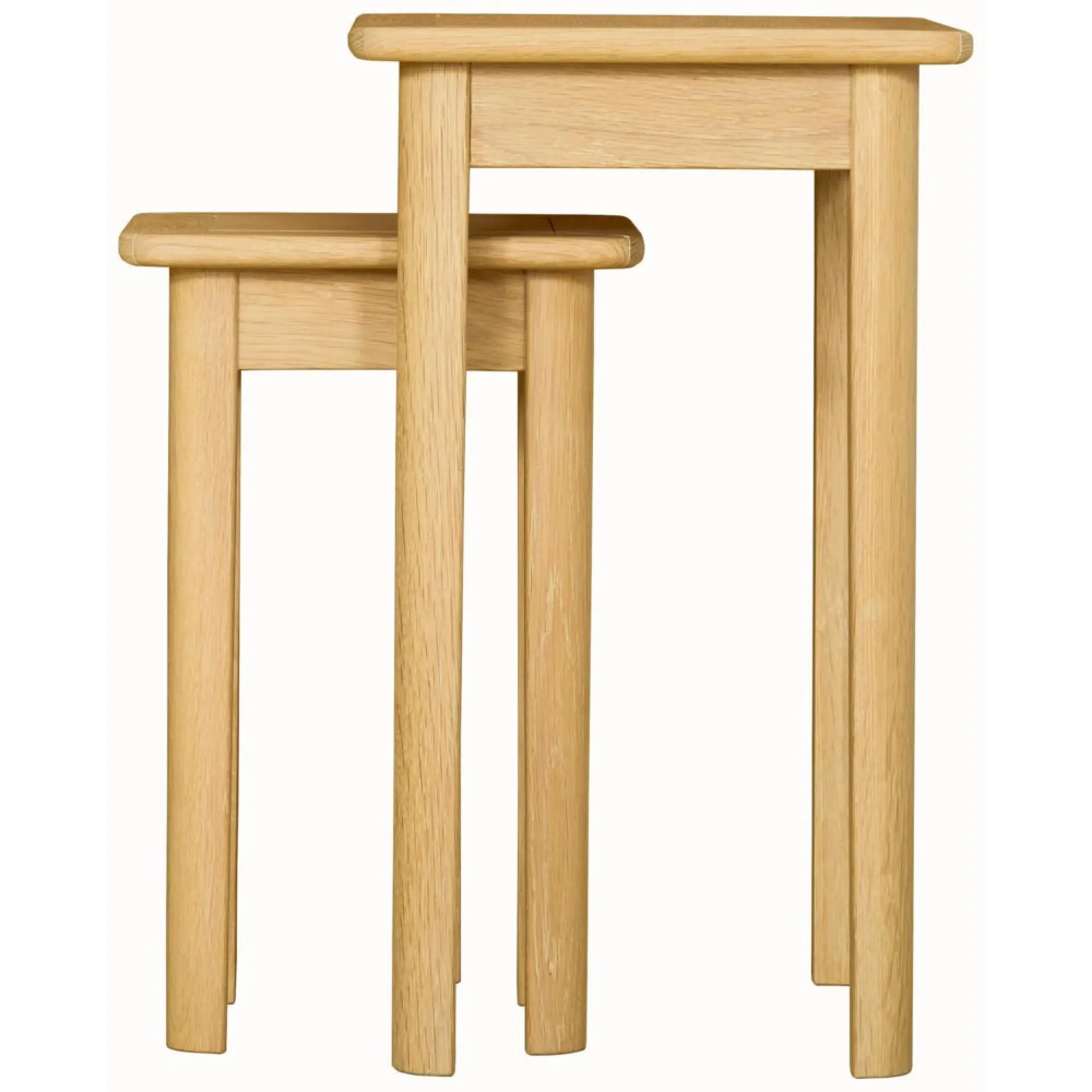 Twyford Oak Nest of 2 Tables - Pale Oak