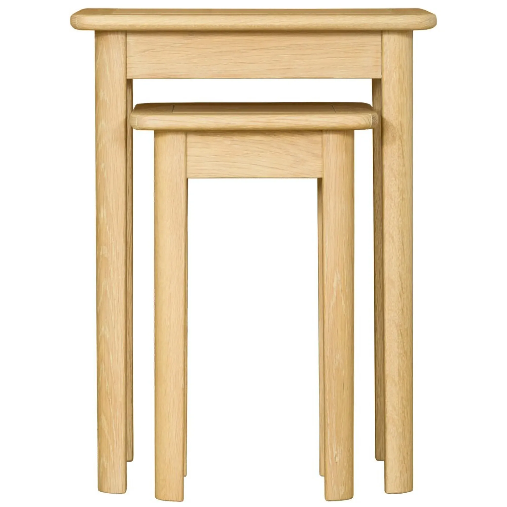 Twyford Oak Nest of 2 Tables - Pale Oak