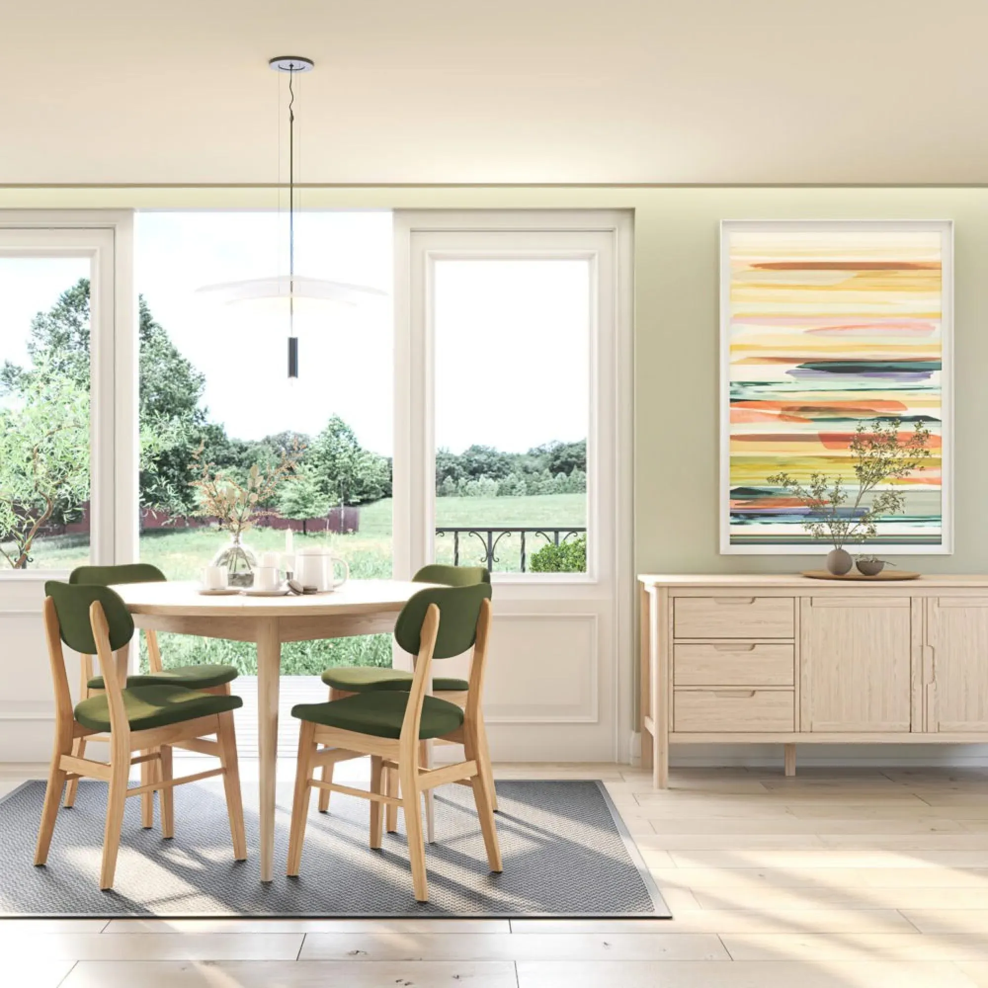 Twyford Round Dining Table - Pale Oak