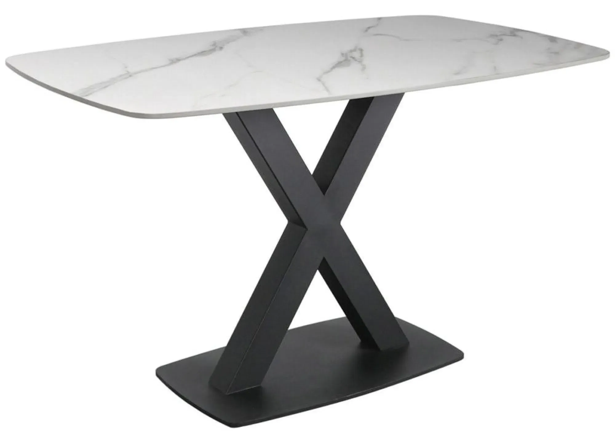 Vernal 4-Seater Dining Set with Claflin Chairs - White