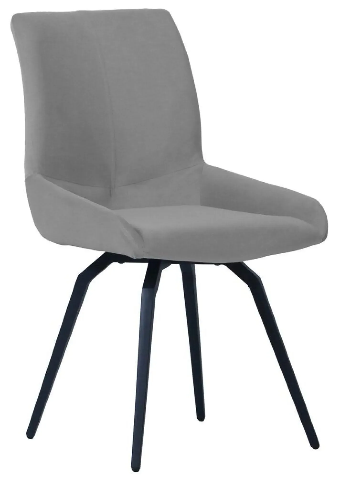 Vernal 4-Seater Dining Set with Malcom Swivel Chairs - White