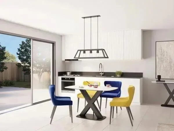 Vernal 4-Seater Dining Table - White, Sintered Stone