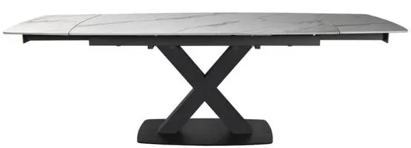 Vernal 6-8 Seater Extendable Dining Table - White, Sintered Stone